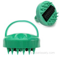 Brosse de shampooing de shampooing à cheveux du cuir de cuir du cuir de cheveux massage des cheveux en silicone